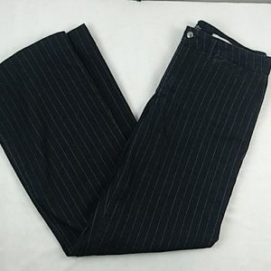 NYDJ flared pinstriped slack pants Dark Gray